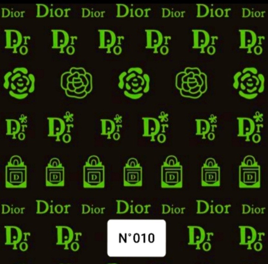 NWT NAIL ART DESIGN SELF-SEAL STICKERS SOLID WHITE GLOW-IN-THE-DARK N°10!