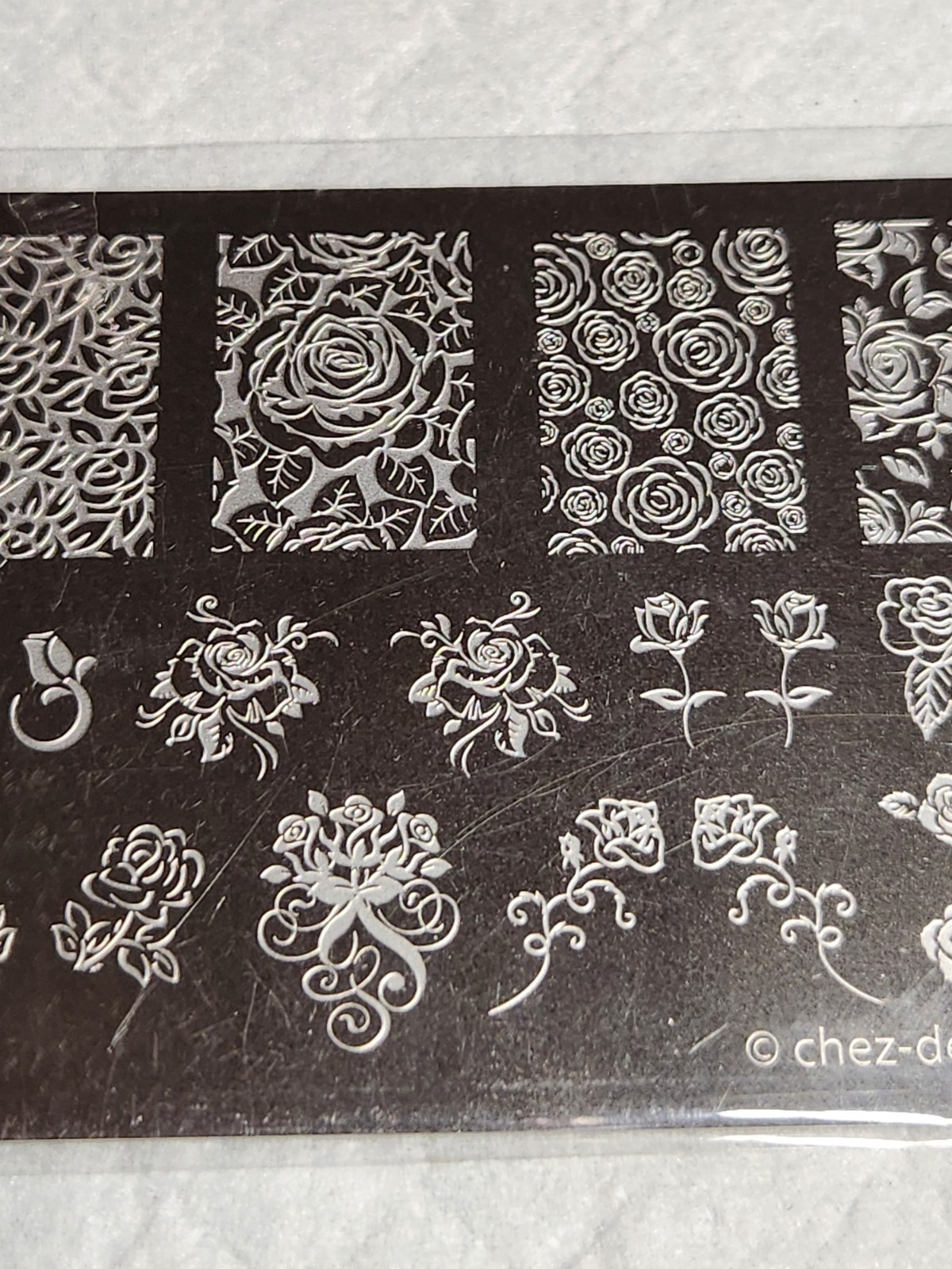 Delaney Roses A002 European Nail Stamping Plate – New in Package