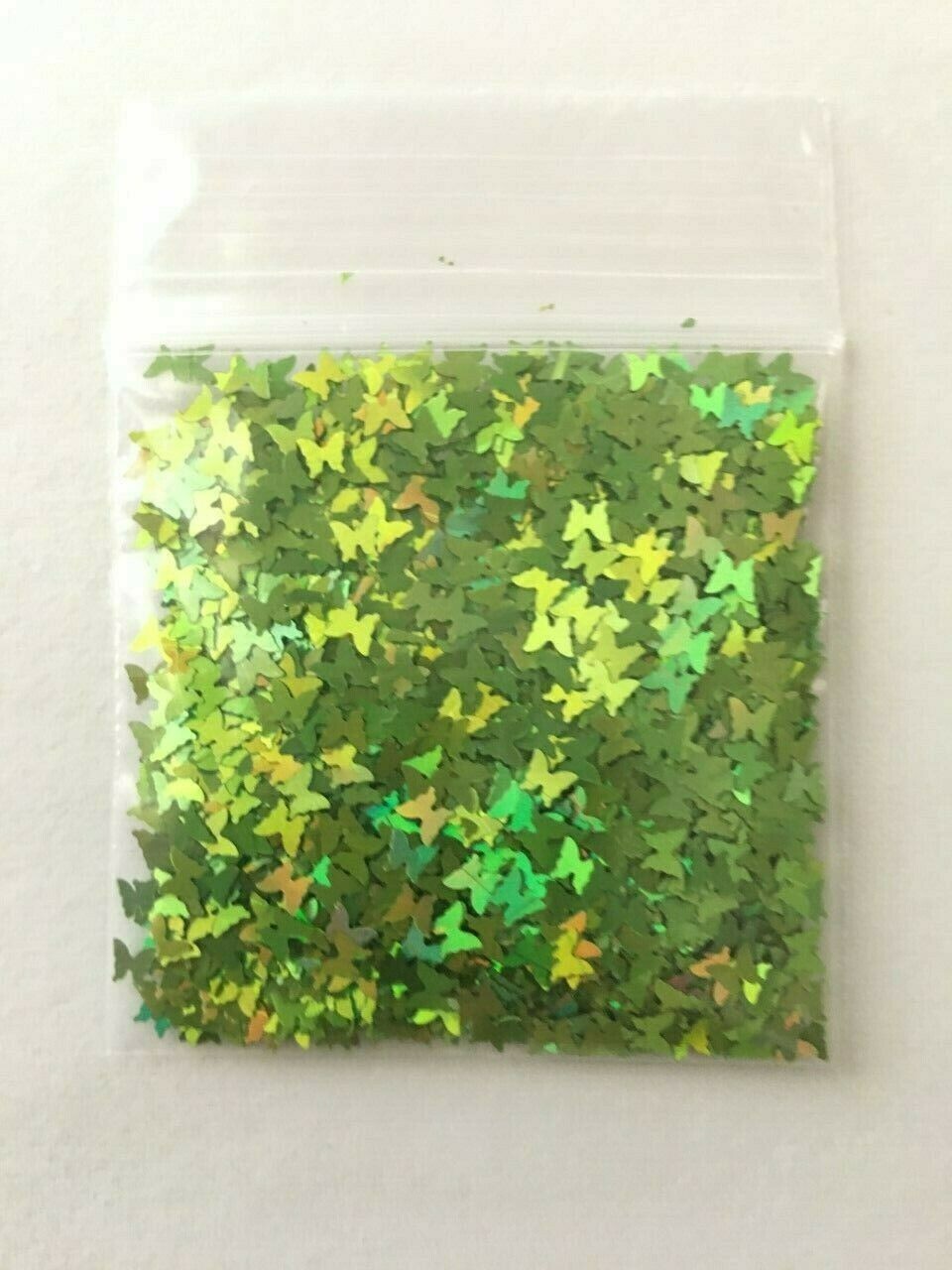 Butterfly Shape (Light Green) 4mm Glitter 1tsp-4Nail Art Face Craft (US Seller)
