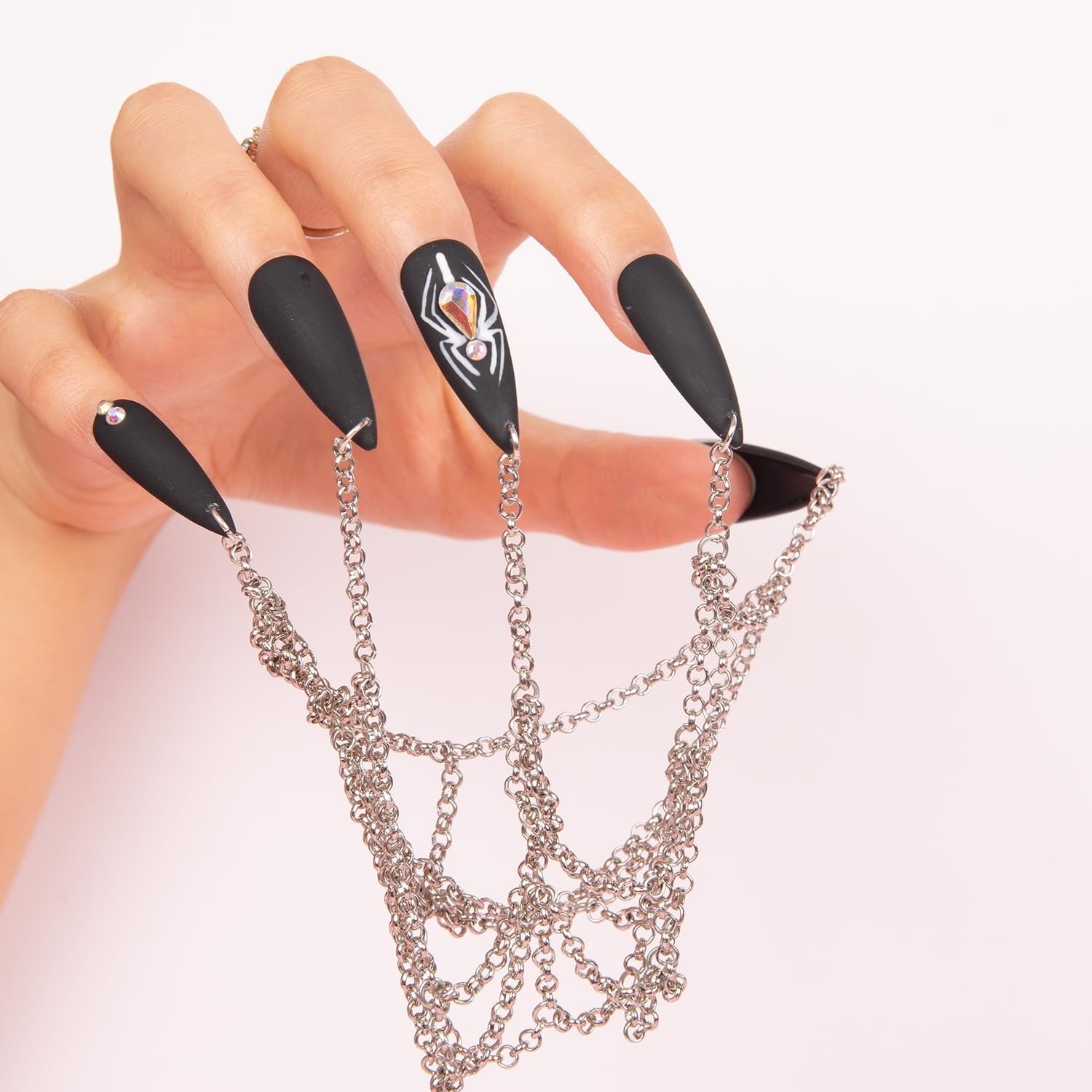 Salon-Quality Itsy Bitsy Spider Full Cover Nails