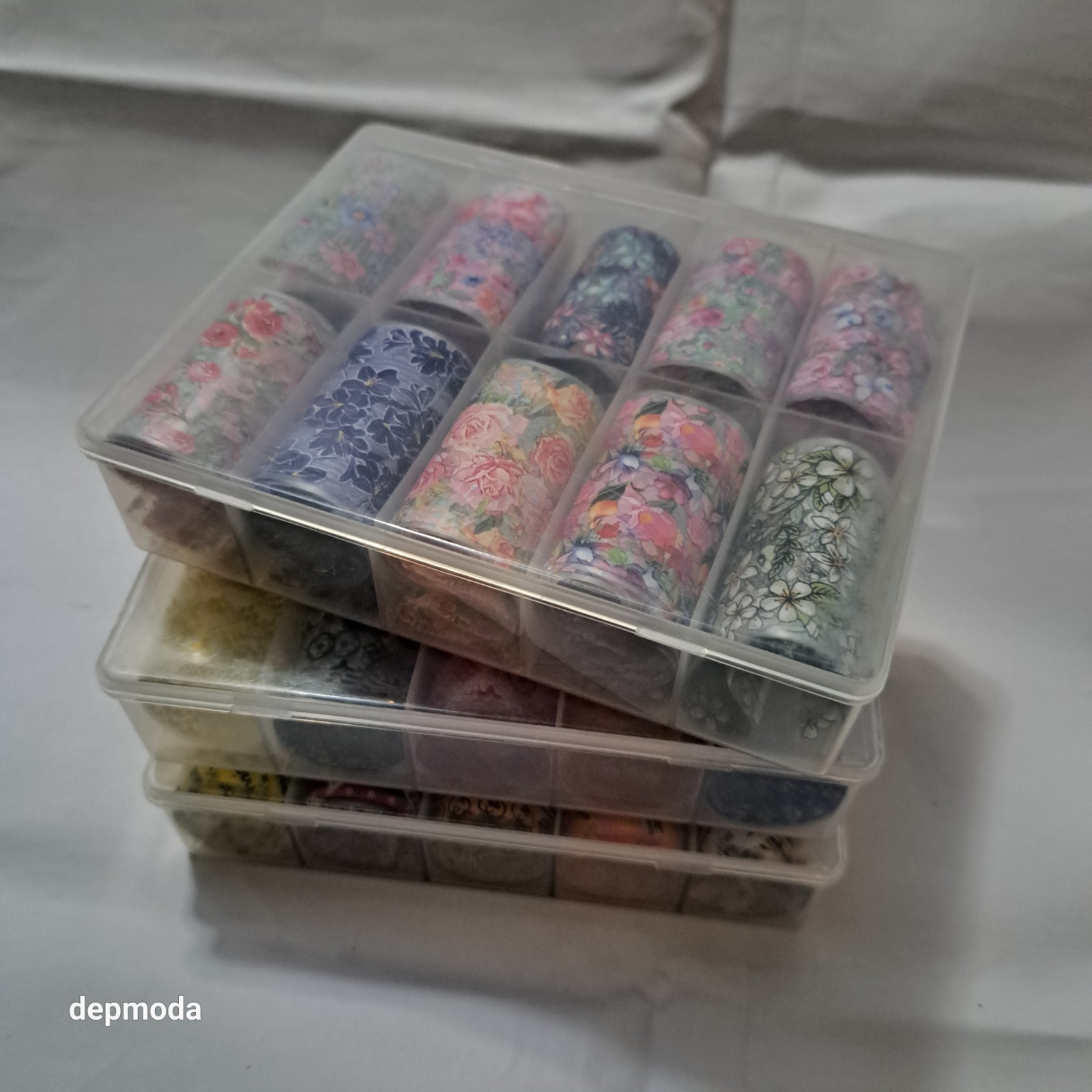 Foil Nail Art Decorations Transfer 3 Boxes assorted Mix random for acrylic gel
