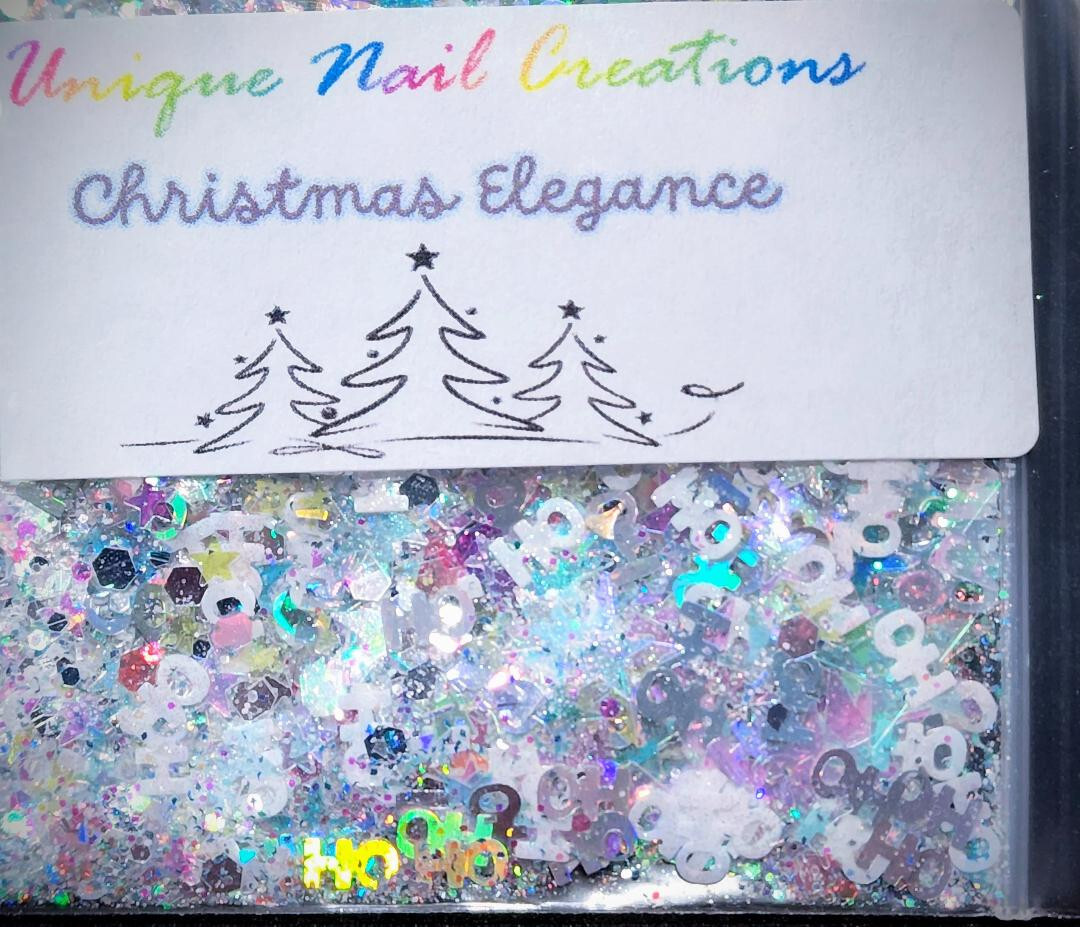 Limited Edit Glitter Mix~CHRISTMAS ELEGANCE~Nail Art/Body Glitter/festival/Slime