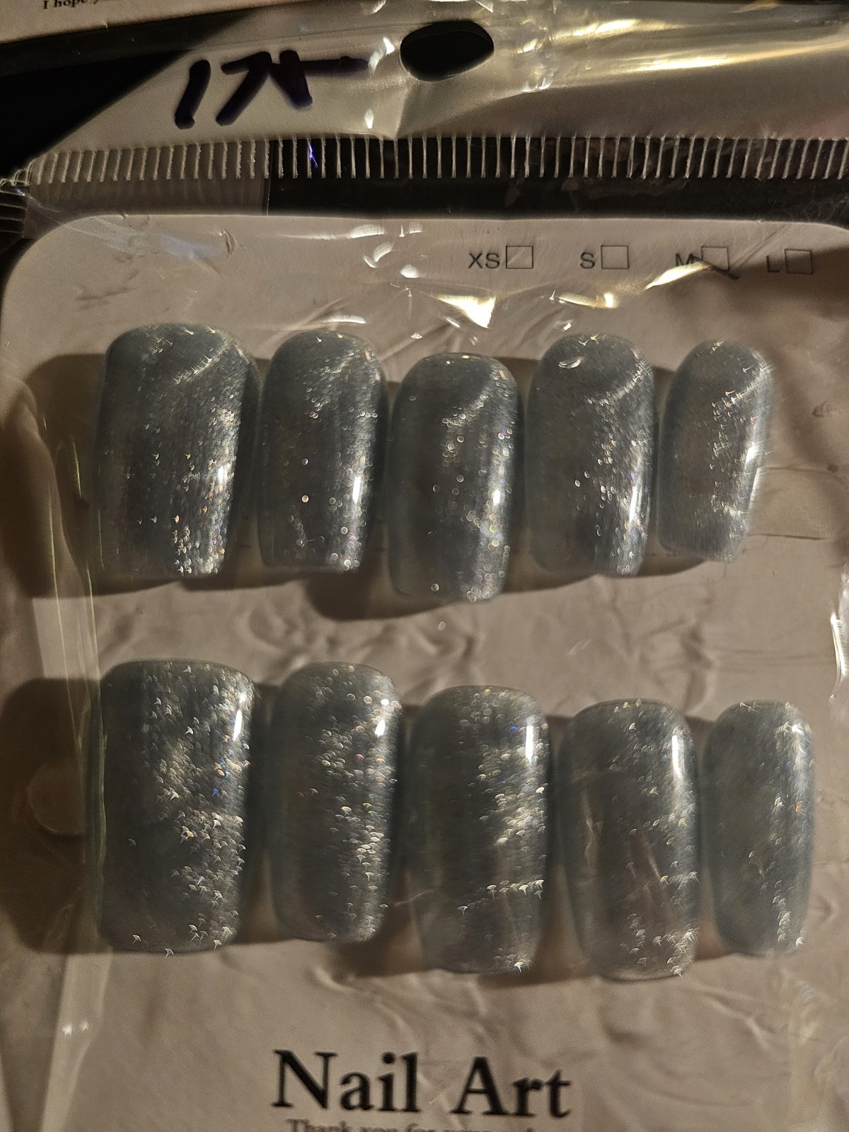 Size Medium – Medium Length Press-On Nails with Sticky Tabs Included. New In Box