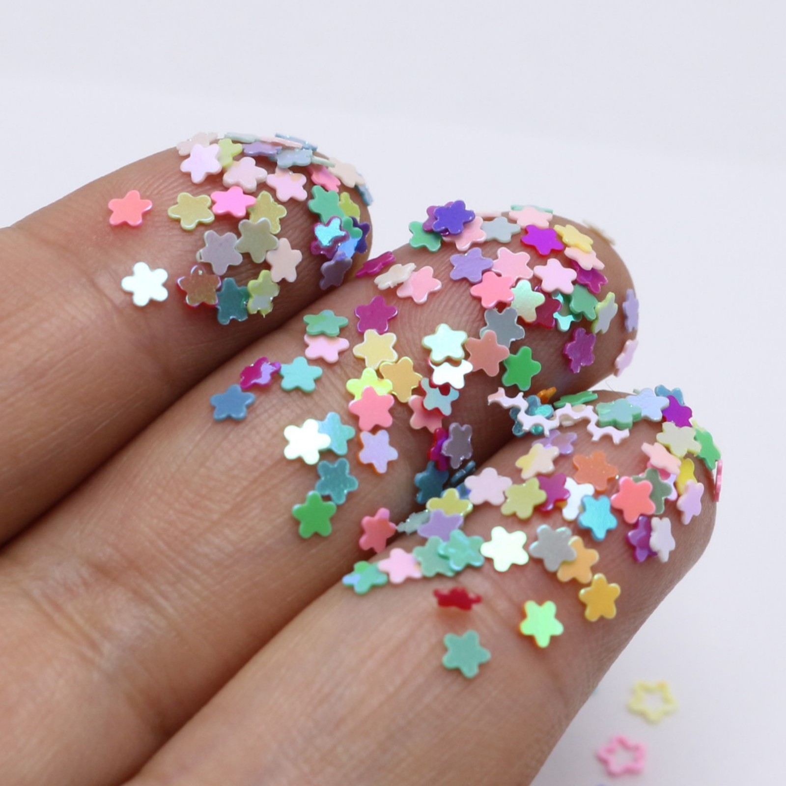 50 Gram Mixed Color Flower Sequins Loose Tiny 3mm Nail Art Tips Scrapbook Craft