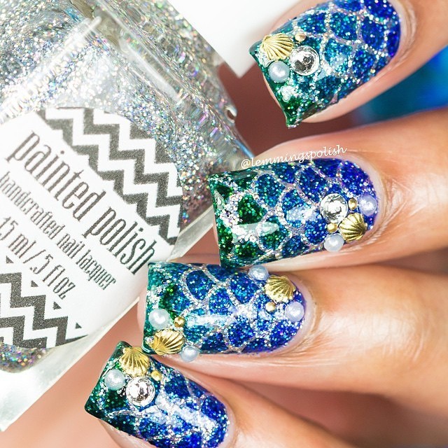 Scales mermaid stencils, scale stickers for nail art, nail vinyls