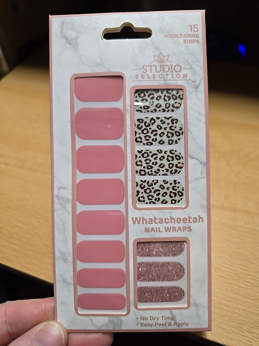 Studio Selection Nail Wraps Whatacheetah 15 Double-ended Strips New Sealed