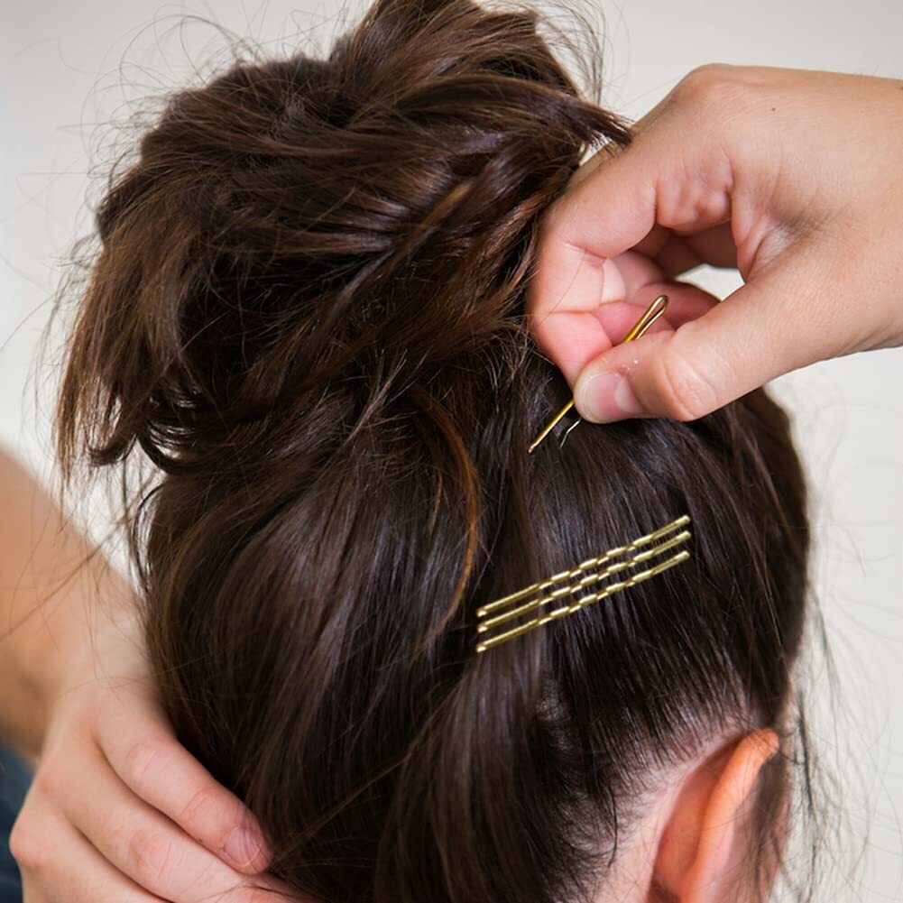220pcs 2.76 Inch Large Bobby Pins Blonde for Women, Jumbo Hair Gold（2.76inch）