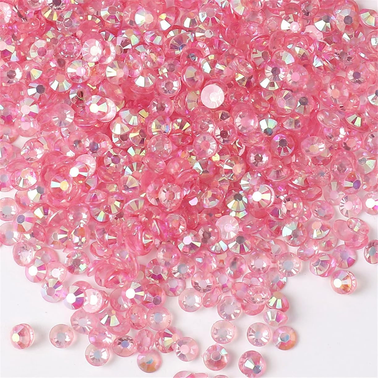 3000 Pieces SS6 2Mm Flatback Rhinestones AB Clear round Gems Crystals for Nail A