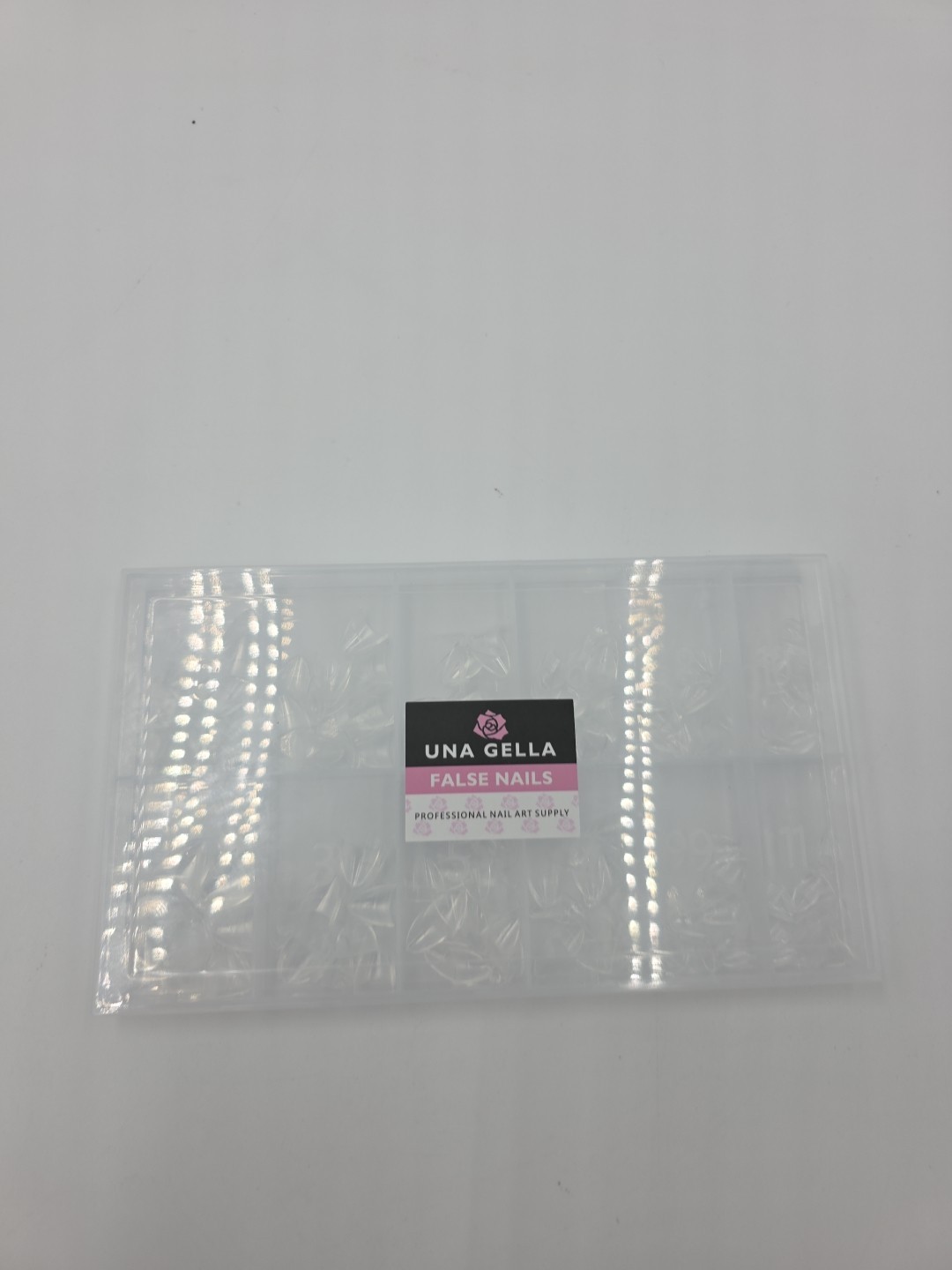 UNA GELLA Short Almond Fake Nails 216pcs Pre-Shape Gel Acrylic Nail Tips for Ful