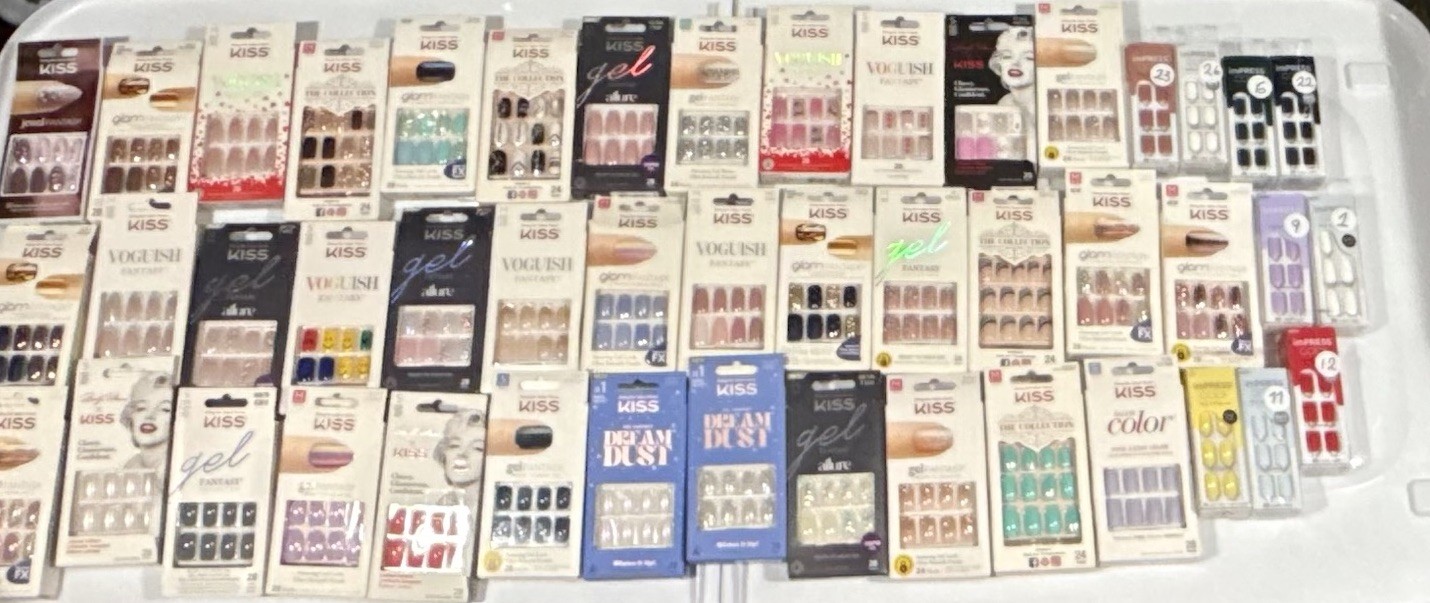 20,50,100~Kiss Nails,ImPress,PressOn,Acrylic,Fantasy,Voguish,Classy,*YOU CHOOSE*