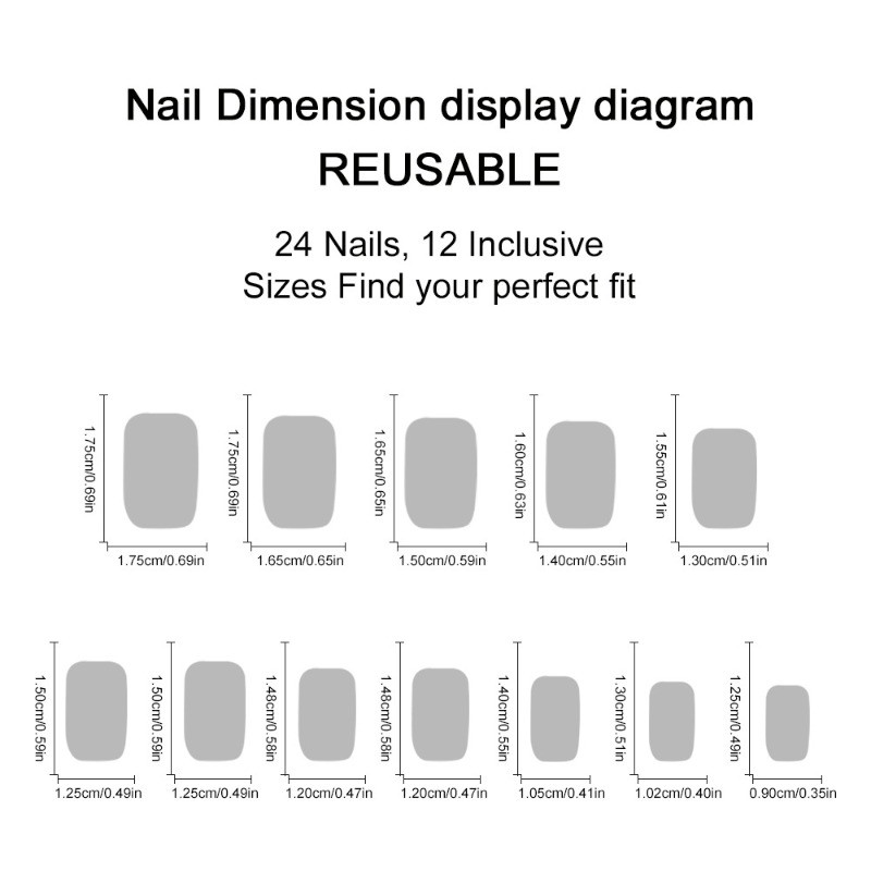 48 Pcs of Wearable Short Square White Minimalist French Pink Removable Fake Nail