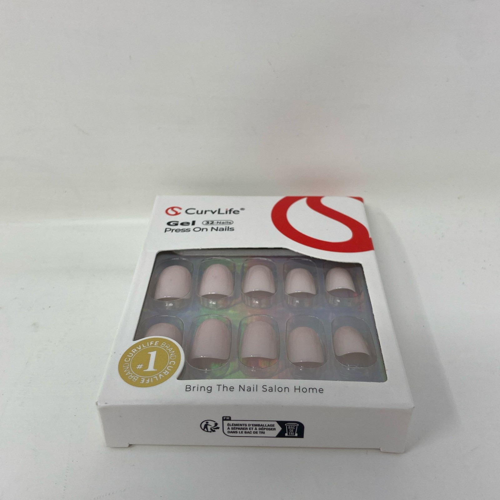 CurvLife Nude Soft Gel Press-On Nails 32-Count Kit