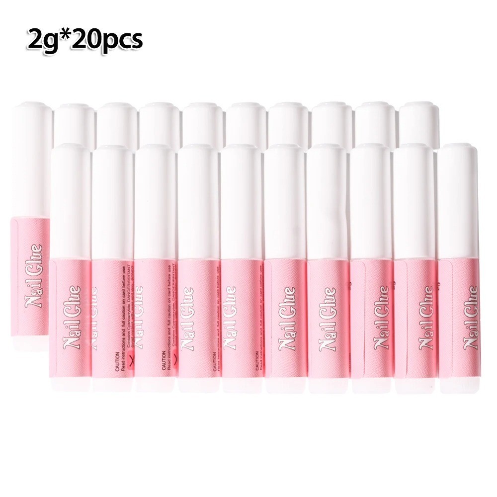 10 Pcs Nail Tip Glue Strong Adhesive Super Bond For Acrylic Nail Manicure Tips