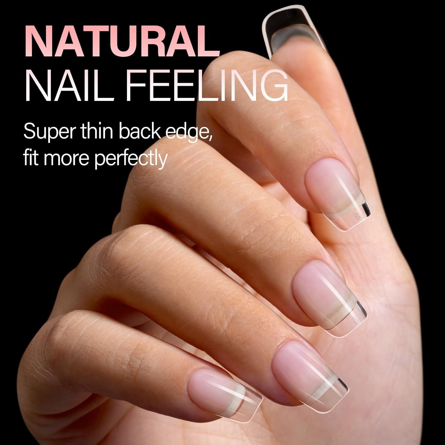 240 Pcs Short Square Half Matte Acrylic Nail Tips – DIY Nail Extensions