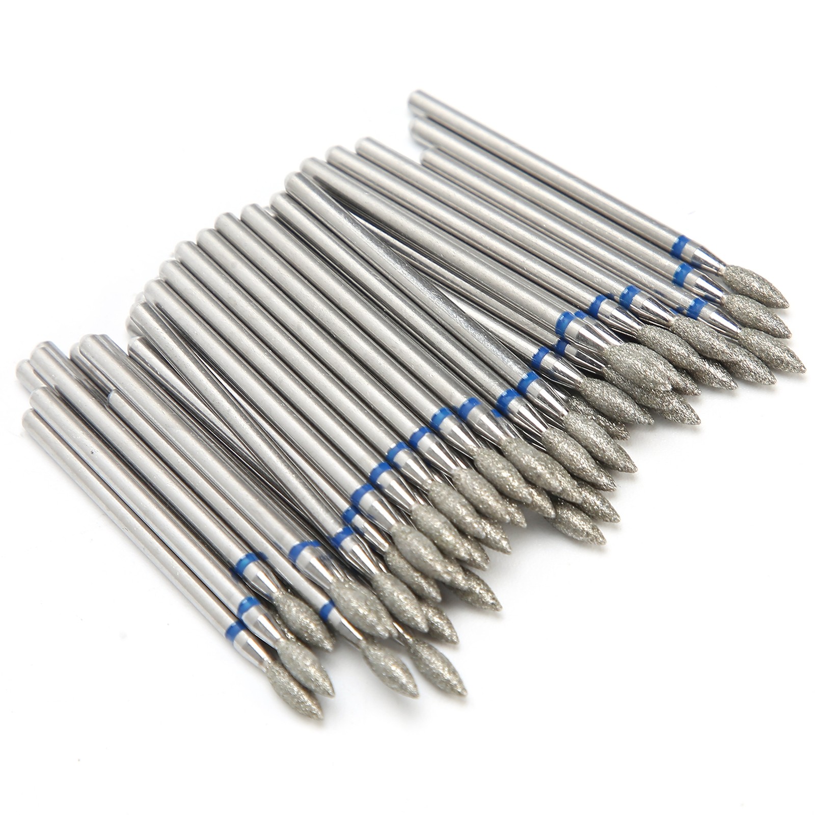 50pcs Nail Drill Bits Polishing Grind Head Manicure Tool (M-2.7mm)