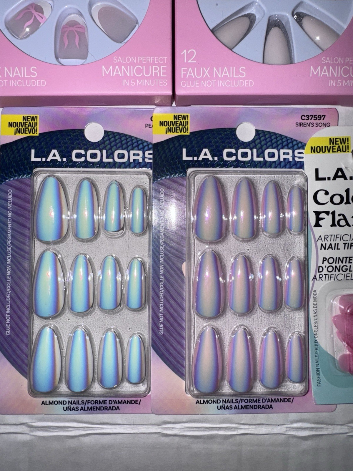 20 Packs Of Pre Designed Press-On Nails Over 300 Nails 5 Glue Tubes 4 Nail Files