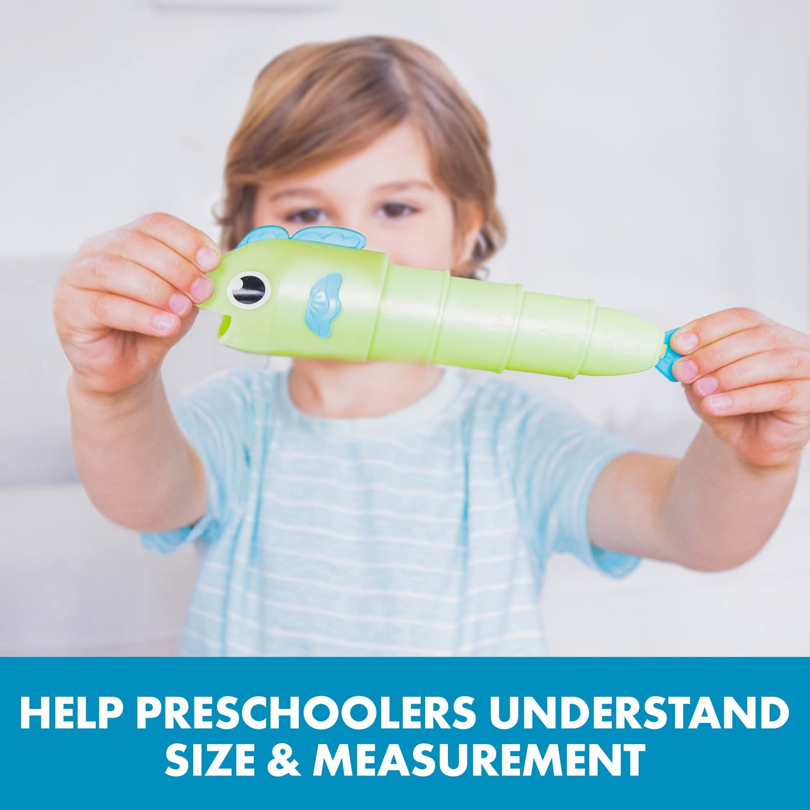 Educational Insights Reel Big Catch Game – Preschool Math Games Medium, Green