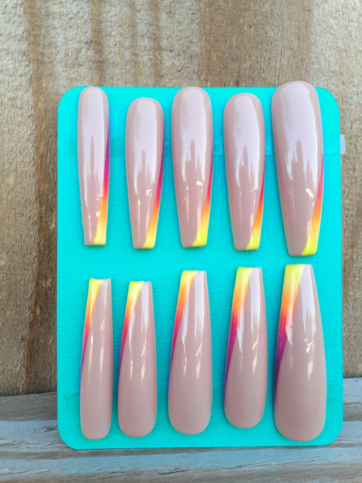 Extra Long (XXL) Tropical Vacation Nails-clearance