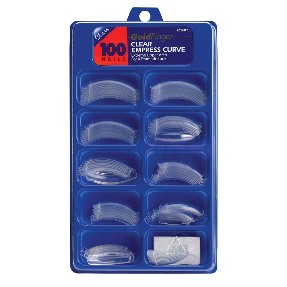 100 Pcs Clear Acrylic Fake Nails Tips – Full Cover Press-On Nail Art Extensions