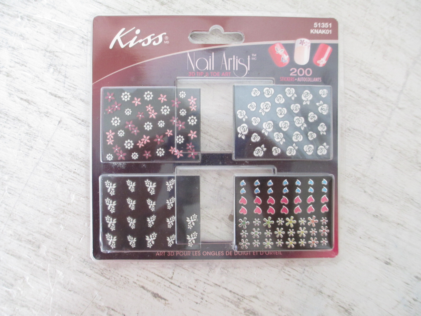 Kiss Nail Artist 130pcs Stickers 3D Nails Art 51351