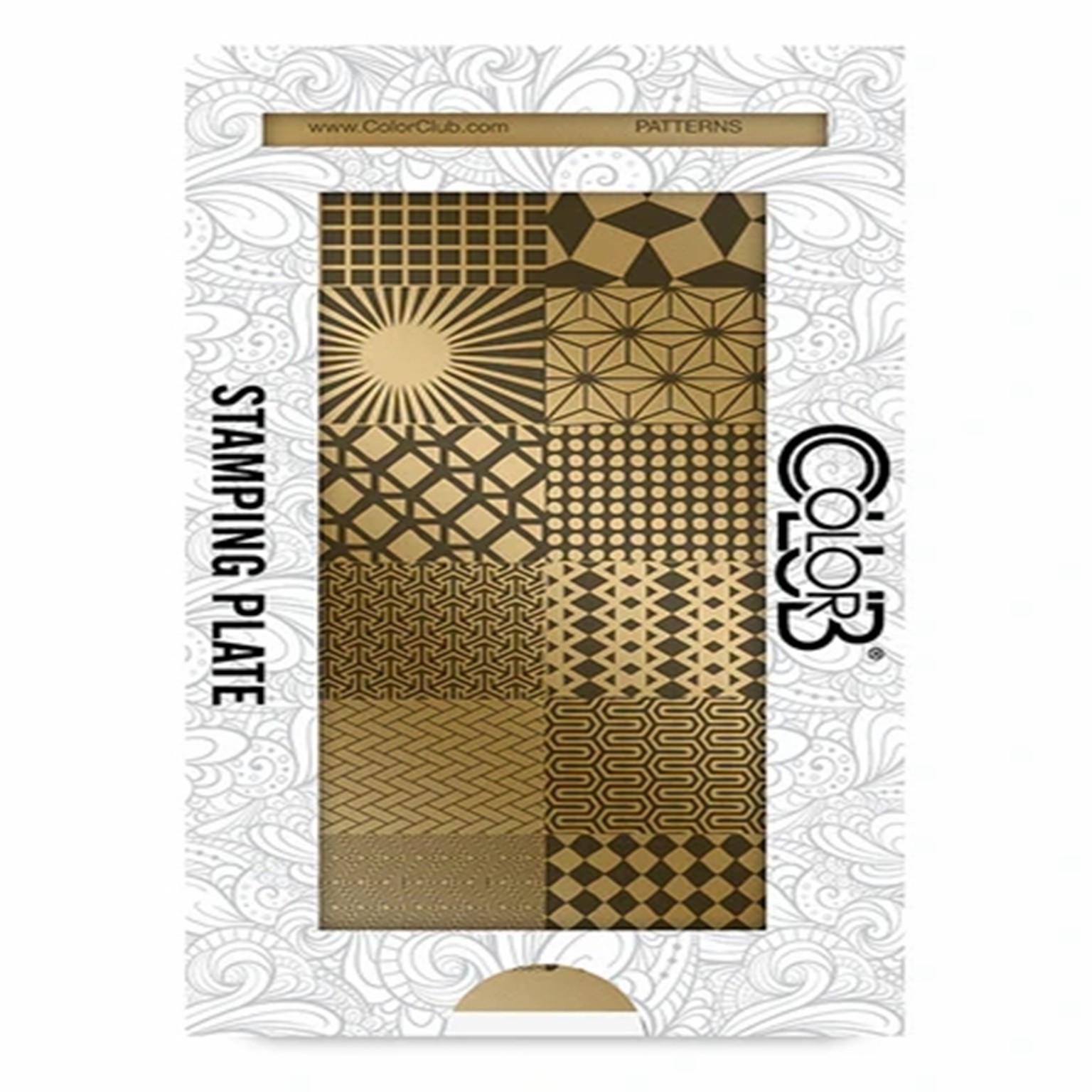 Color Club Nail Art Stamping Plate Metal Printing Stencil DIY Manicure Tools