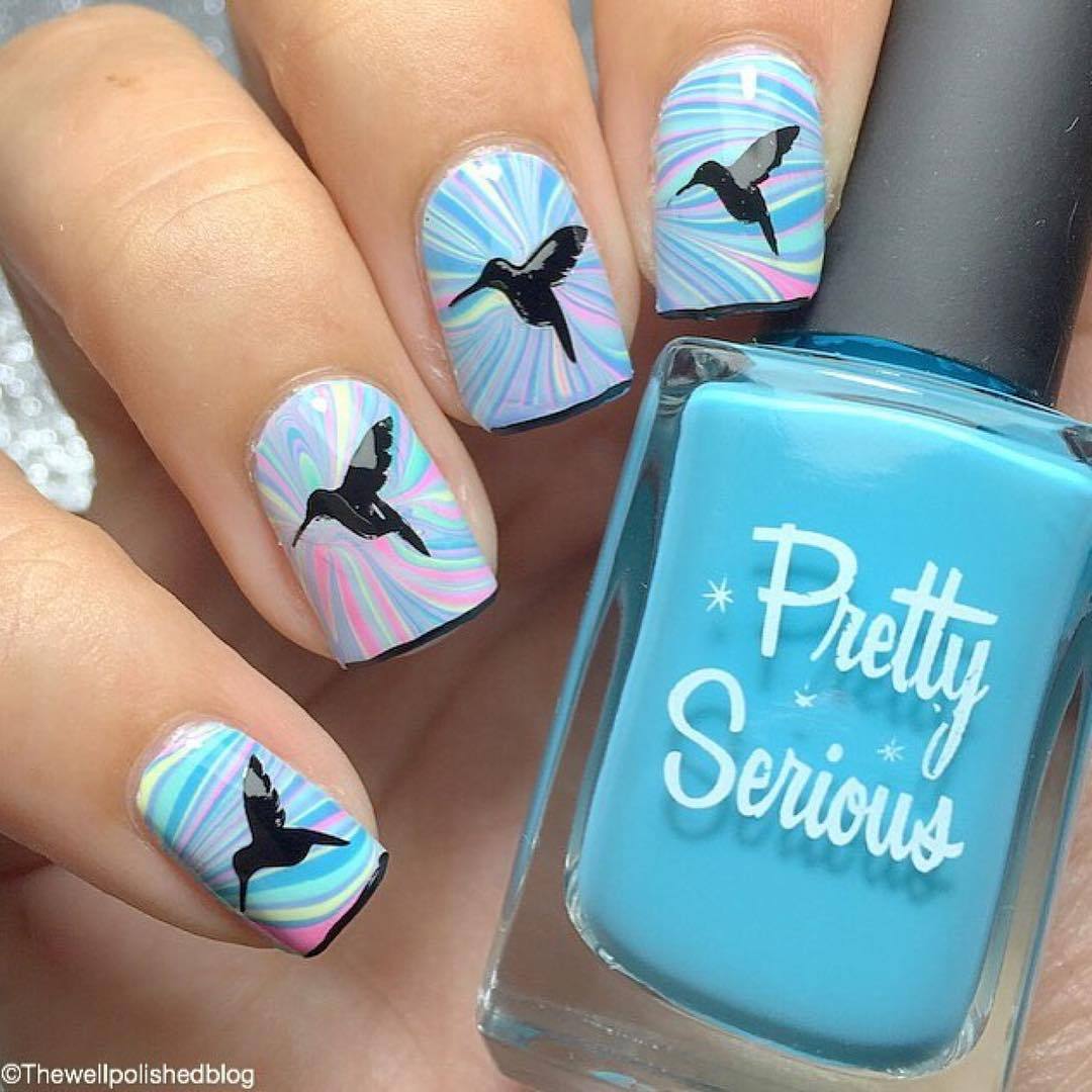 Colibri Stencils for Nails, Nail Stickers, Nail Art, Nail Vinyls