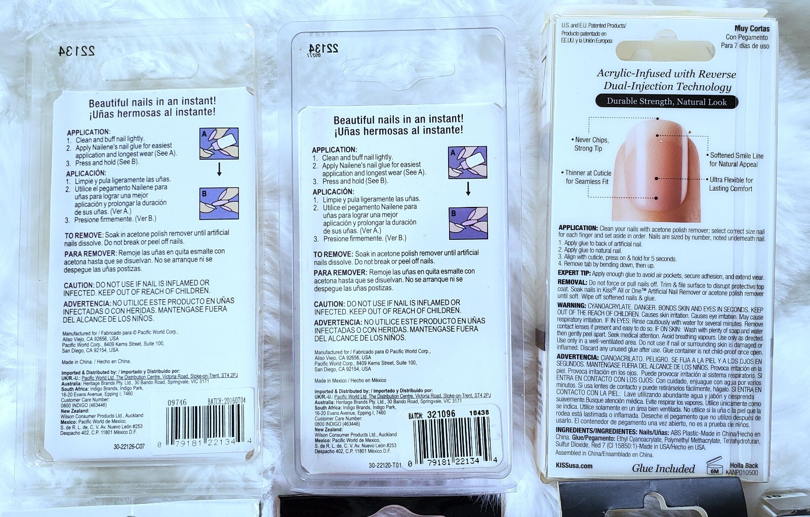 Kiss Acrylic Kit Full Cover Nails Sally Hansen Nailene Salon Perfect & More 10pc