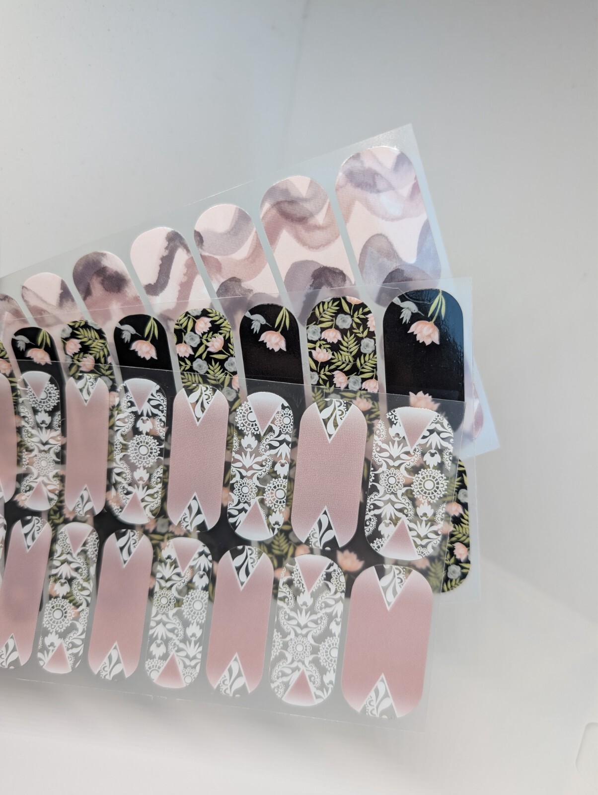 Jamberry Nail Wraps Full Sheets – Easter Bunny Flower Pastel Spring Lot of 5