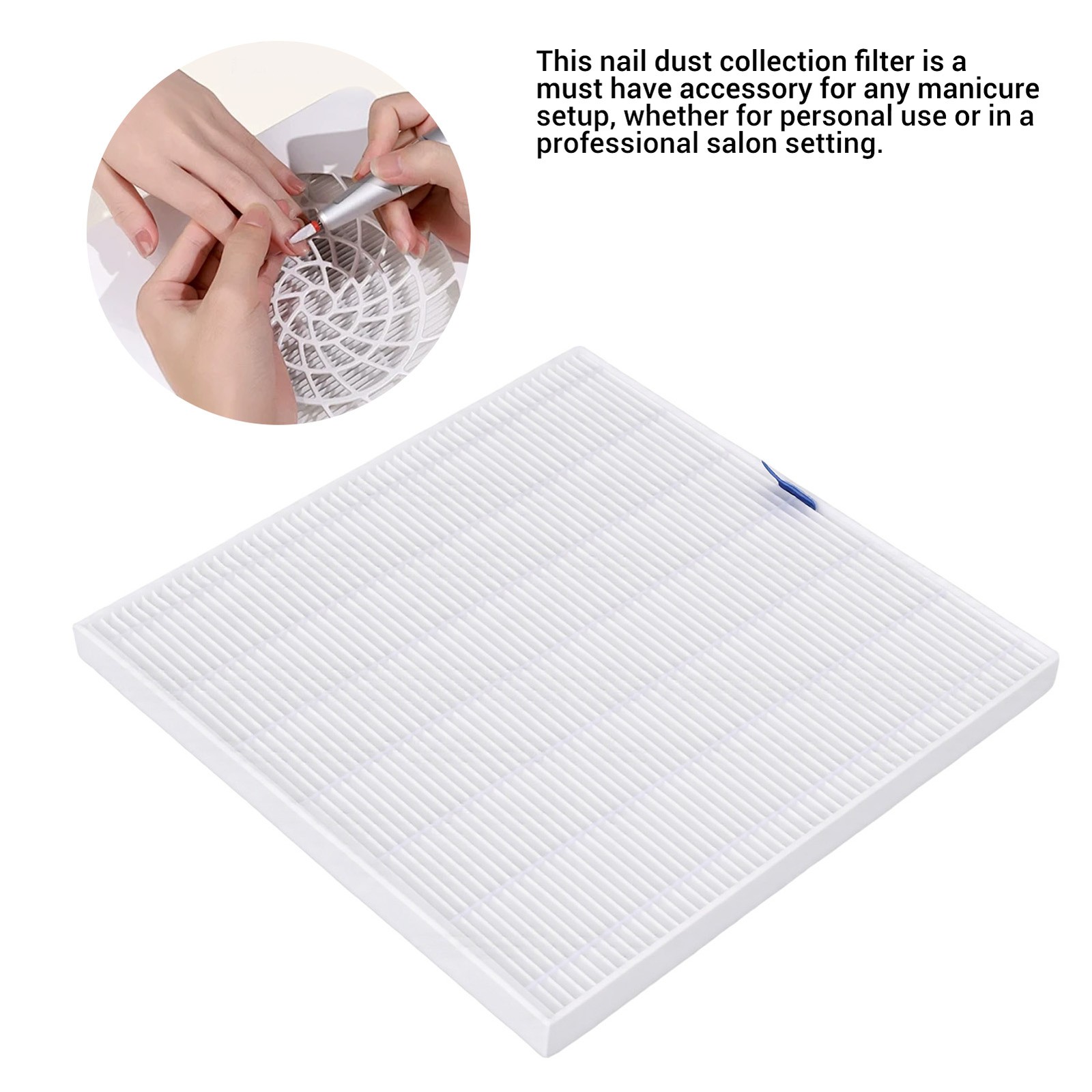 Reusable Nail Dust Collector Filter For Efficient Dust Capture Easy To Use