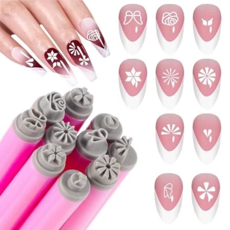 10/15/20 PCS DIY Nail Nail Art Stamp Pen Set Art Dotting Tools for Girls Women