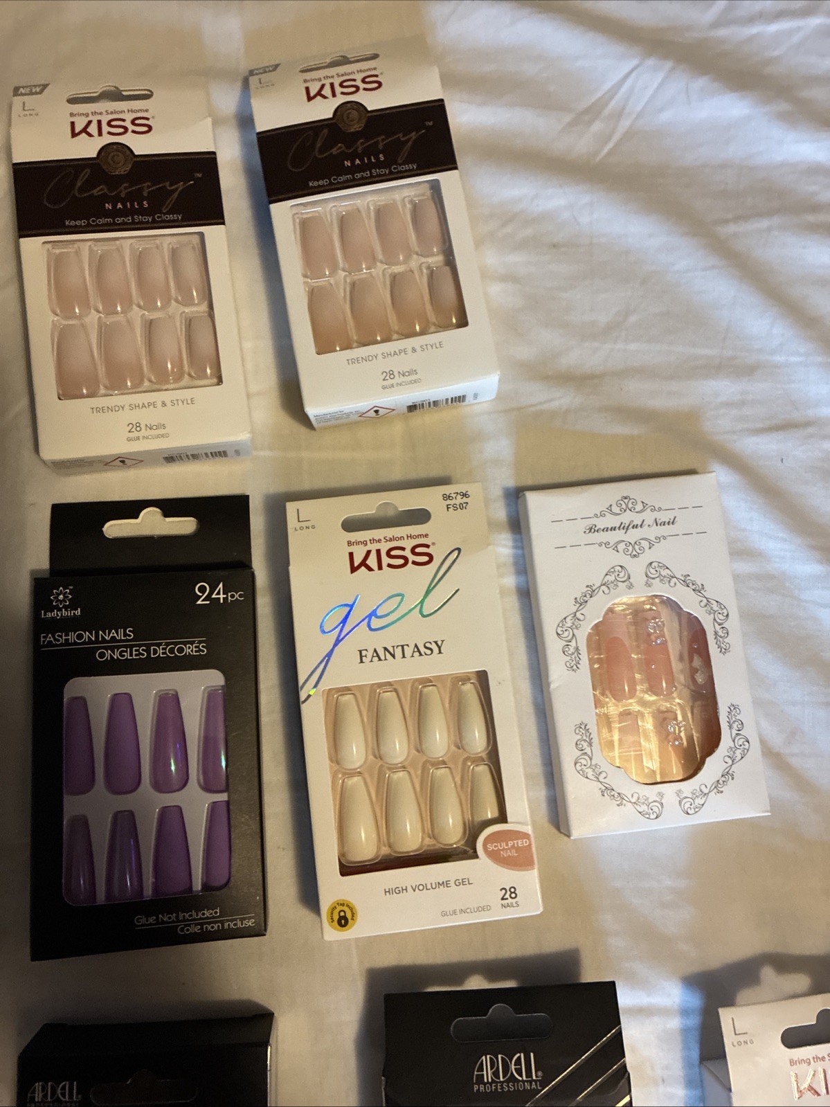 Bulk Kiss Gel Nail Clip On- Nail Addict 14 Boxes Glue Included