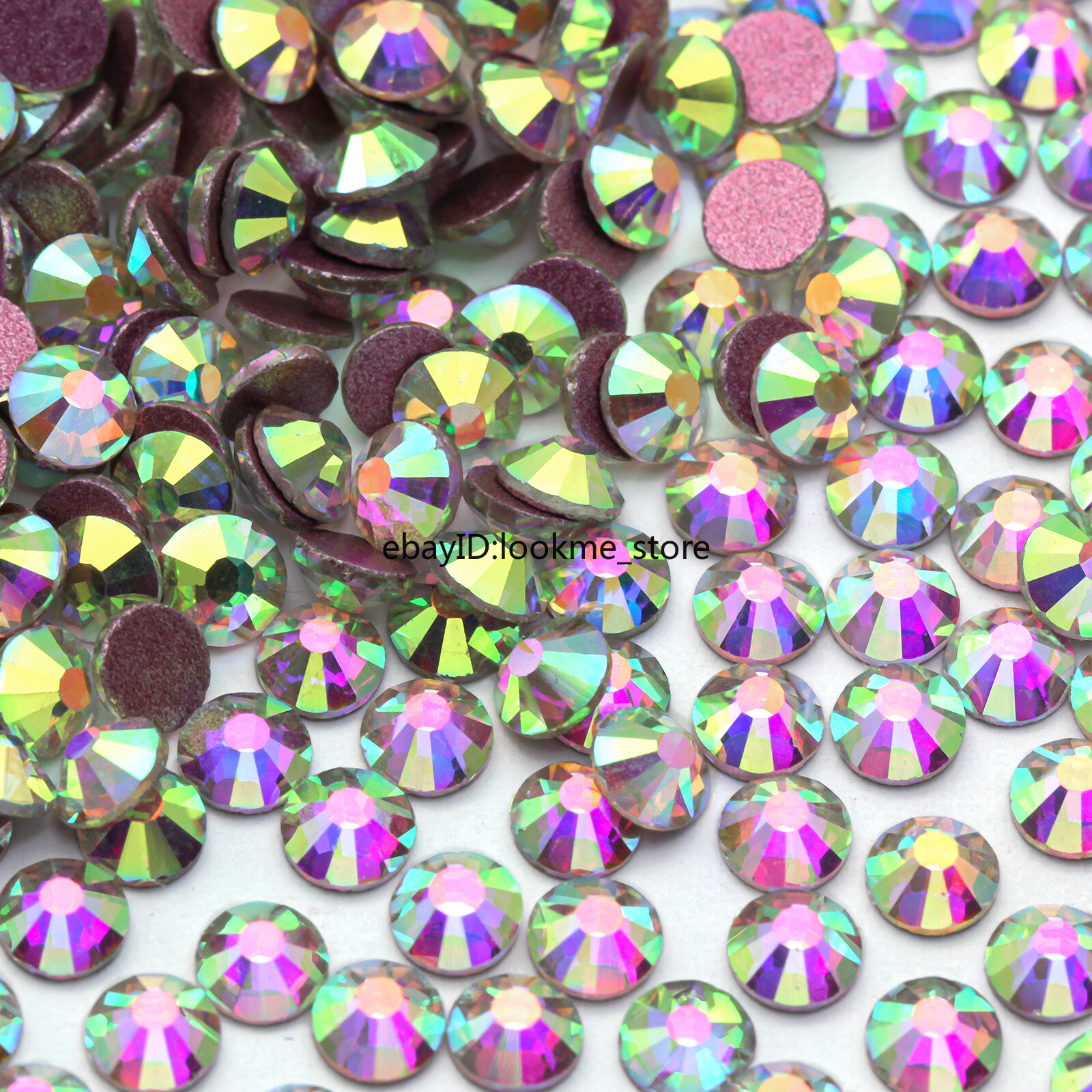 1440 Crystal Rhinestones Flatback Glass Beads for Crafts DIY Nail Art Decoration