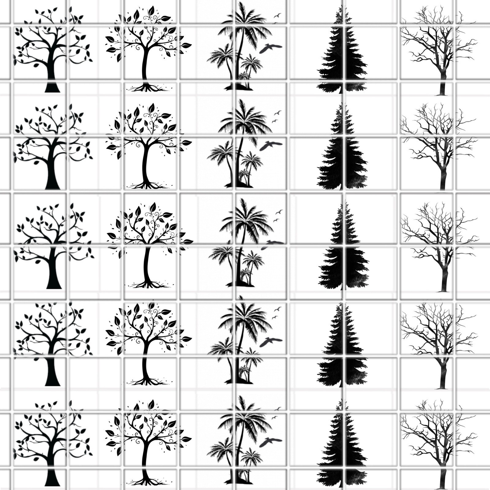 Tree’s Waterslide Nail Art Decals Set Of 50 Instructions & Bonus JS