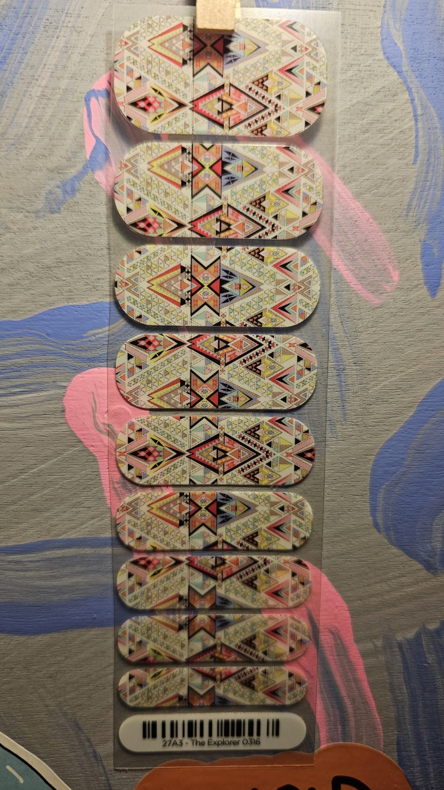 JAMBERRY HALF SHEET Nail Wraps – 27A3 – The Explorer 0316