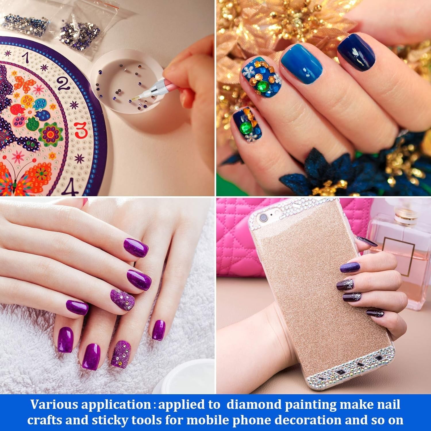 Versatile LED Craft Pens with 15 Replacement Tips for Diamond Painting & Nails
