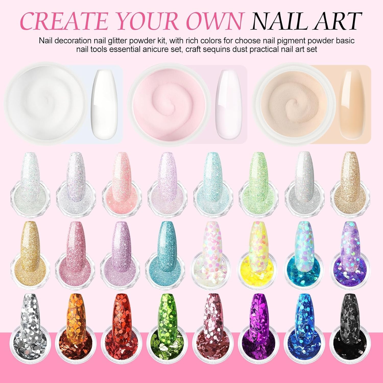 Acrylic Nail Kit with Drill and U V Light, Professional Nail Kit Acrylic Set