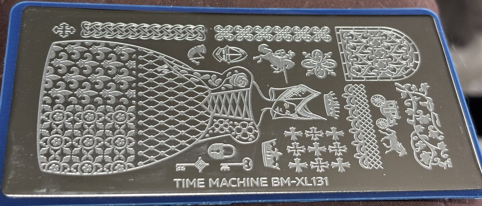 HTF Maniology Bundle Monster Time Machine BM-XL131 Ball Party Nail Stamp Plate