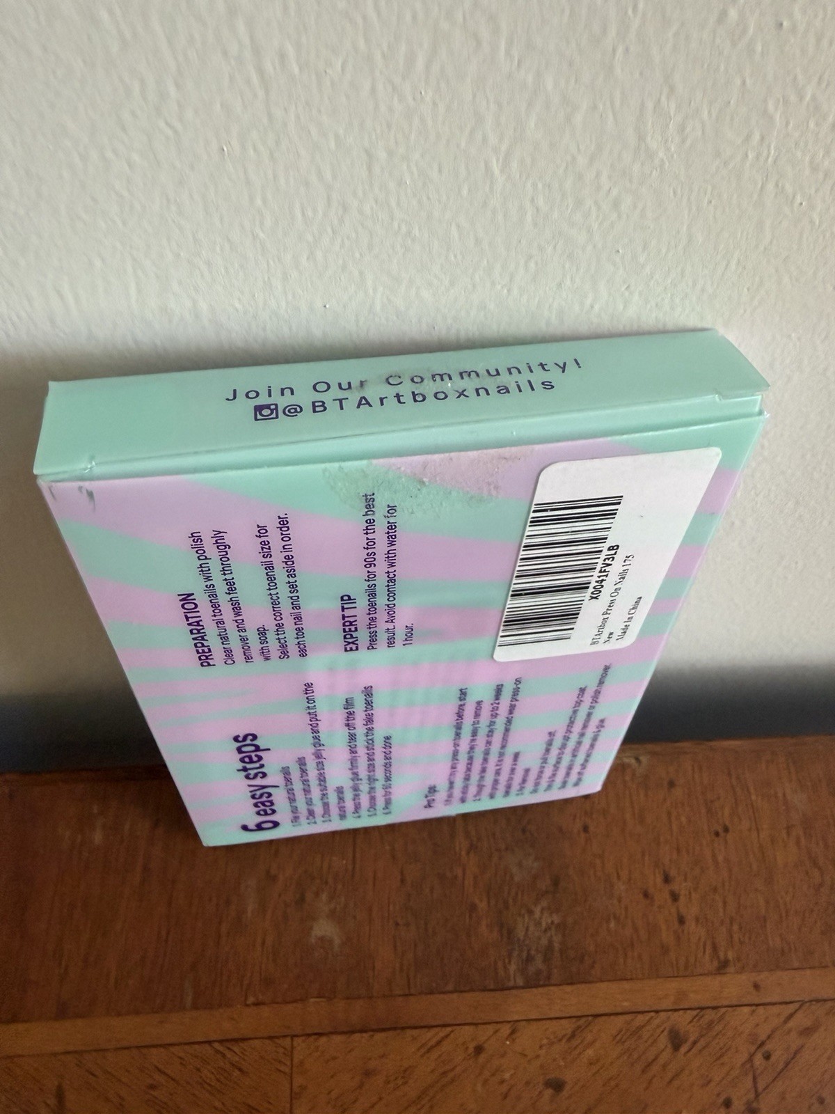BTArtbox Gel Press On Toenails Reusable Pedicure Kit – New in Box