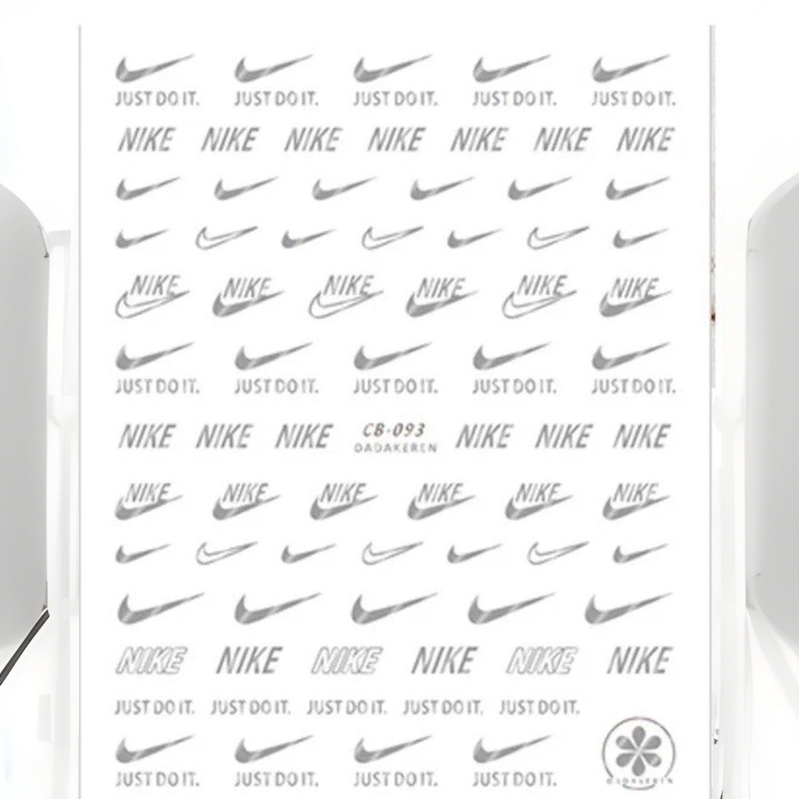 4 pack Nike Nail Art- Gold, Silver, Black, White