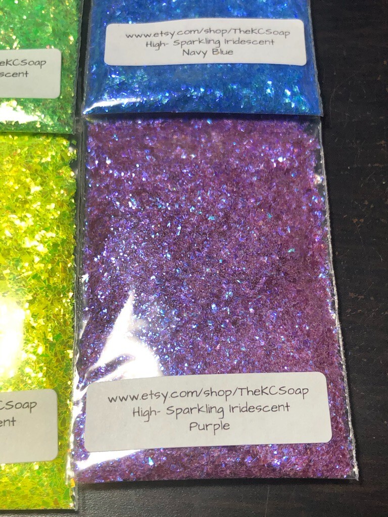 5G Iridescent High Sparkling Glitter Purple nail acrylic gel craft US Seller