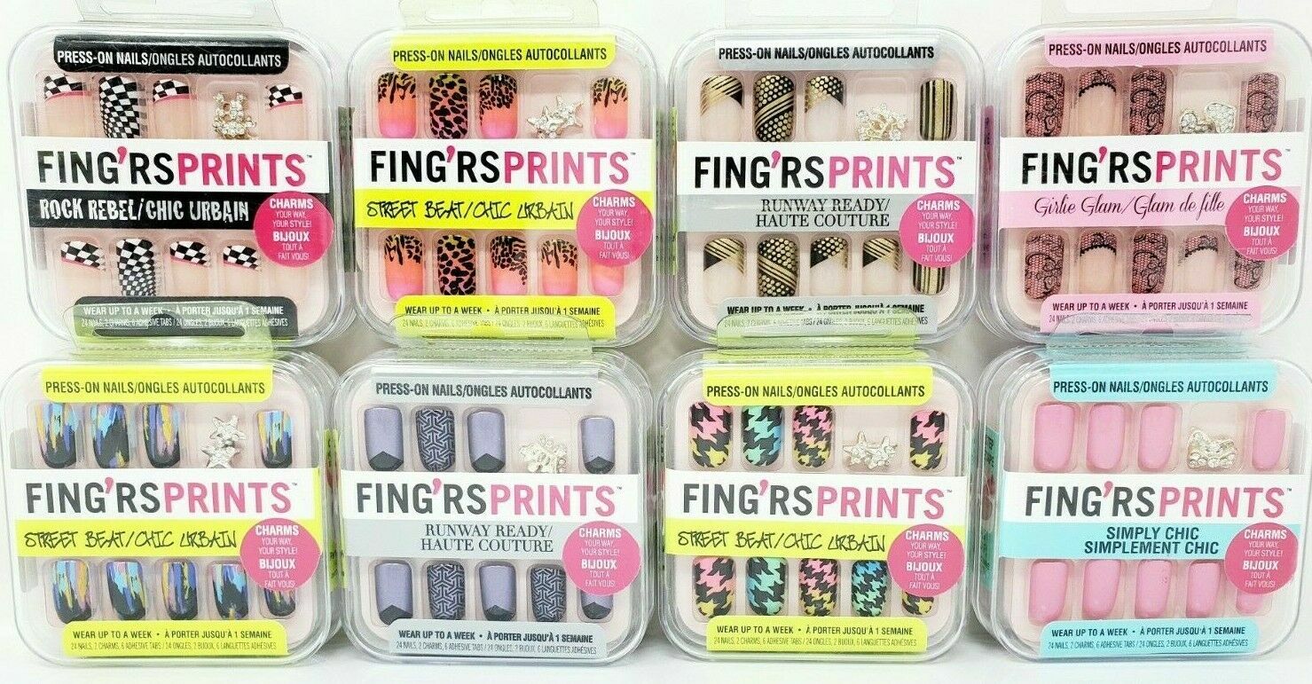 (BUY 2 GET 1 FREE) Fing’rs & Expressions 24 Pieces Press-On Nails Fake Nails NEW