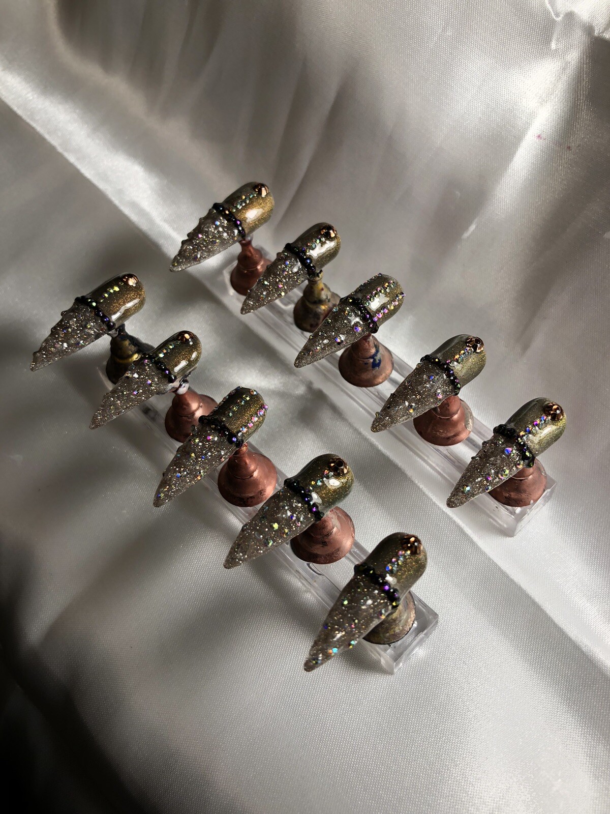 Z NAILZ!/Z CLAWZ! Gorgeous Set Of Handmade Custom Alligator Press On Nails