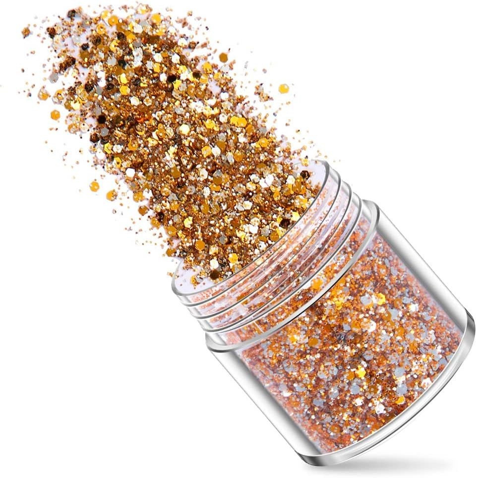 Holographic Nail Art Glitters Gold Silver Nail Sequins 3D Laser Acrylic Nails Po
