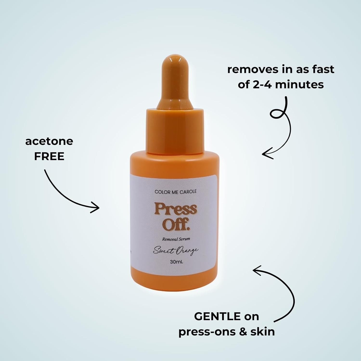 Press Off Nail Removal Serum – 30ml / 1oz Dropper Bottle | Gentle Press On Nail