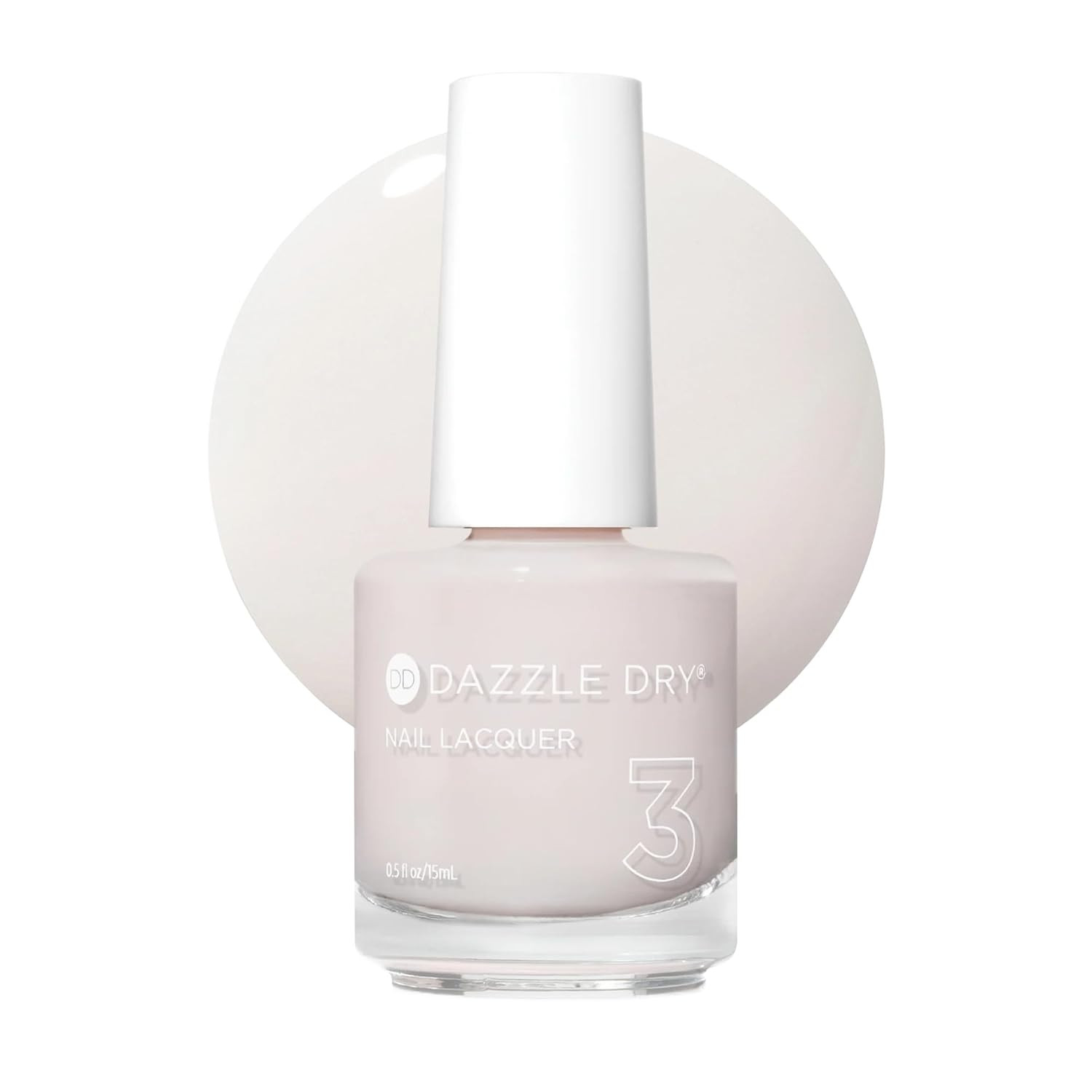 Nail Lacquer (Step 3) – Alluring Charm – a Warm Pale Pink with a Creamy Finish.