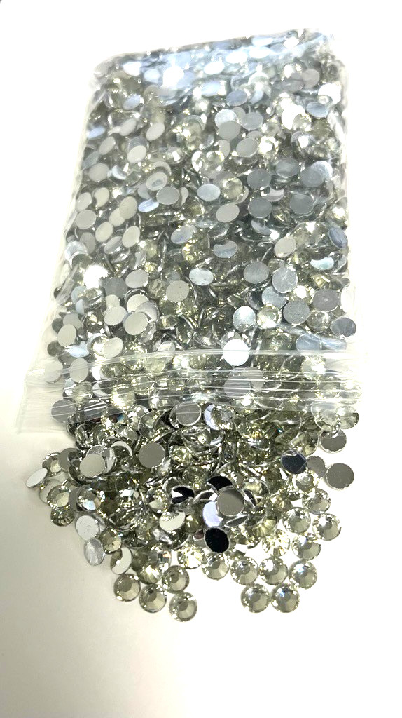 Pale Yellow Crystal Rhinestones Flat Back Round Jewelry Crafting Gems Multipack