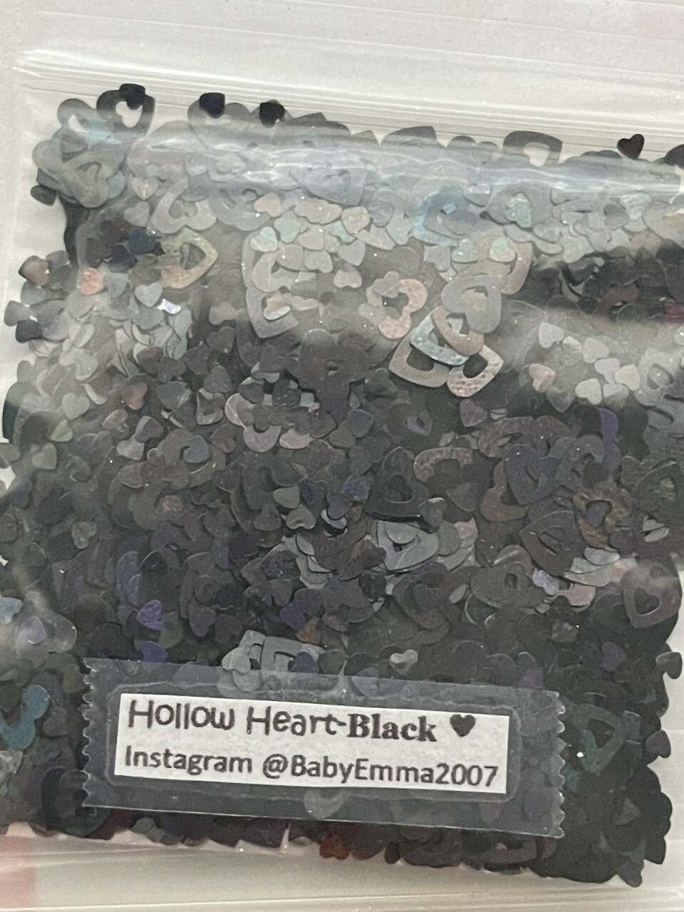 V-Day Holo Heart Shape(Hollow Heart) Glitter-U pick color-Nail Art Face Craft-US