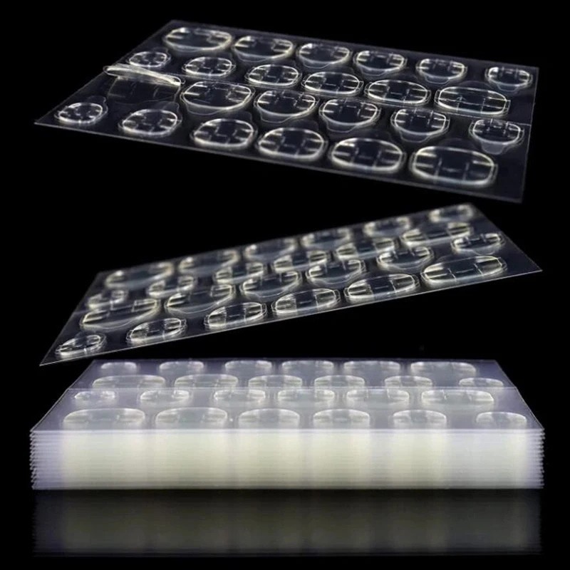 Nail Jelly Stickers Double Sided Fake Nail Glue Adhesive Tape Press on Nail Gel