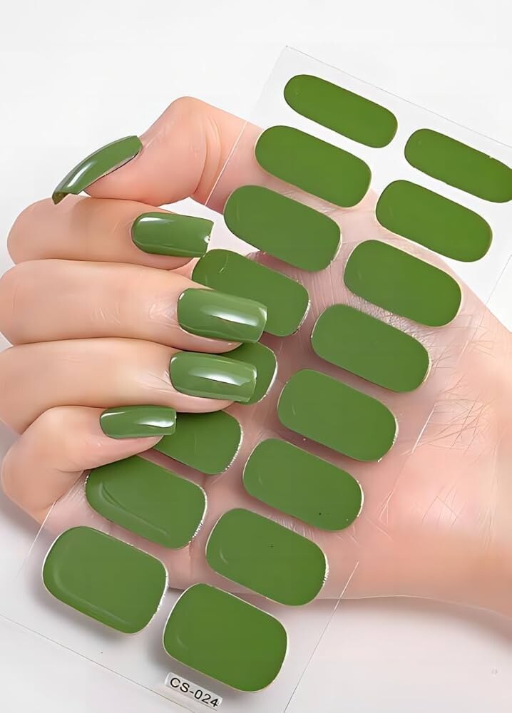 16 PCS semi Cured Gel Nail Stickersx3 Colours Of Your Choice £8 ♡ FREE Postage ♡