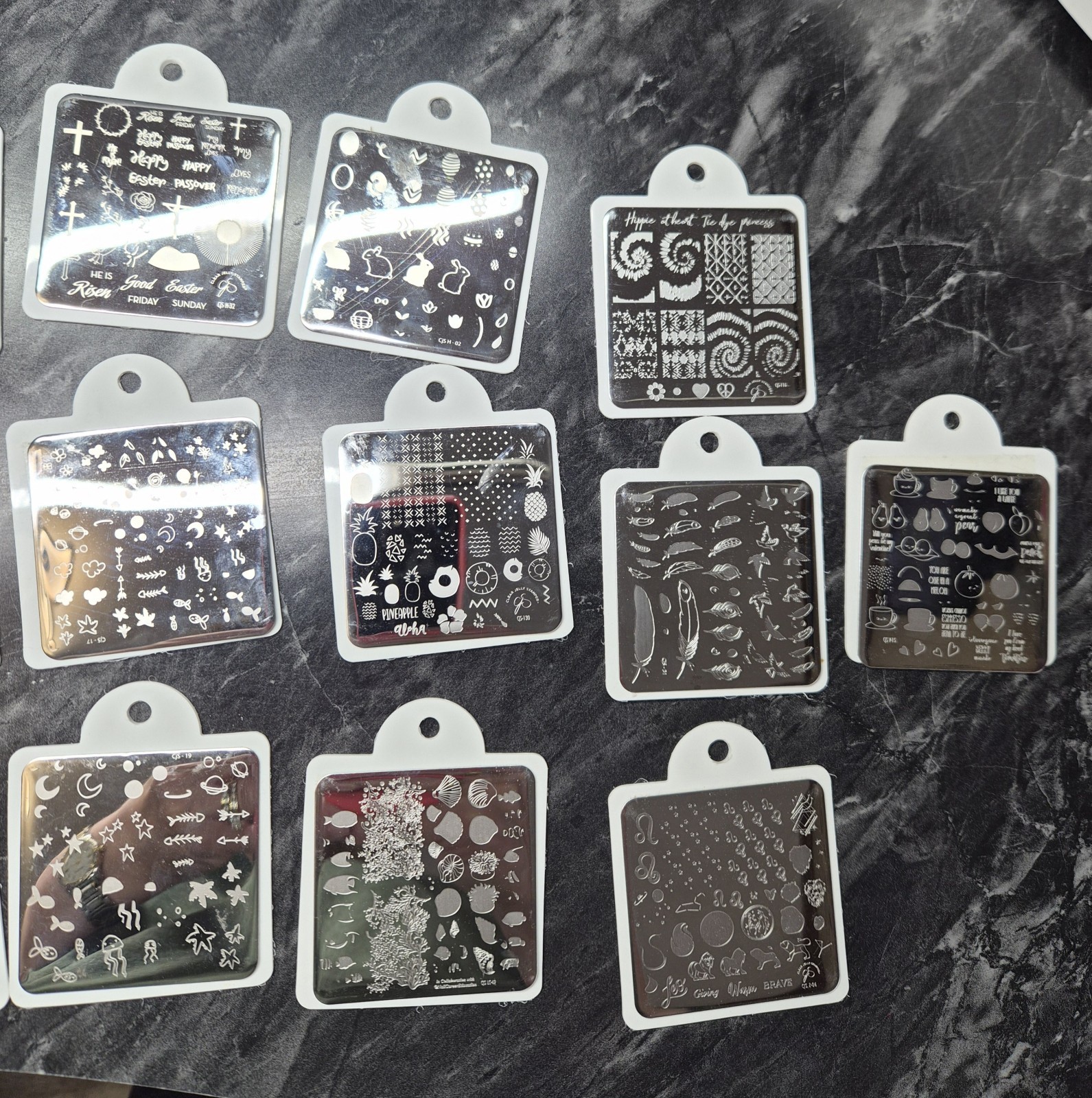 28 Small Nail Stamping Plates – Nail Art